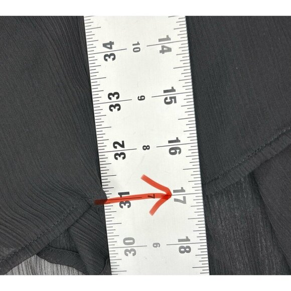 Express Lightweight Blouse Tank Top Sheer Women's Size M Black Whimsigoth Witchy - Picture 9 of 13